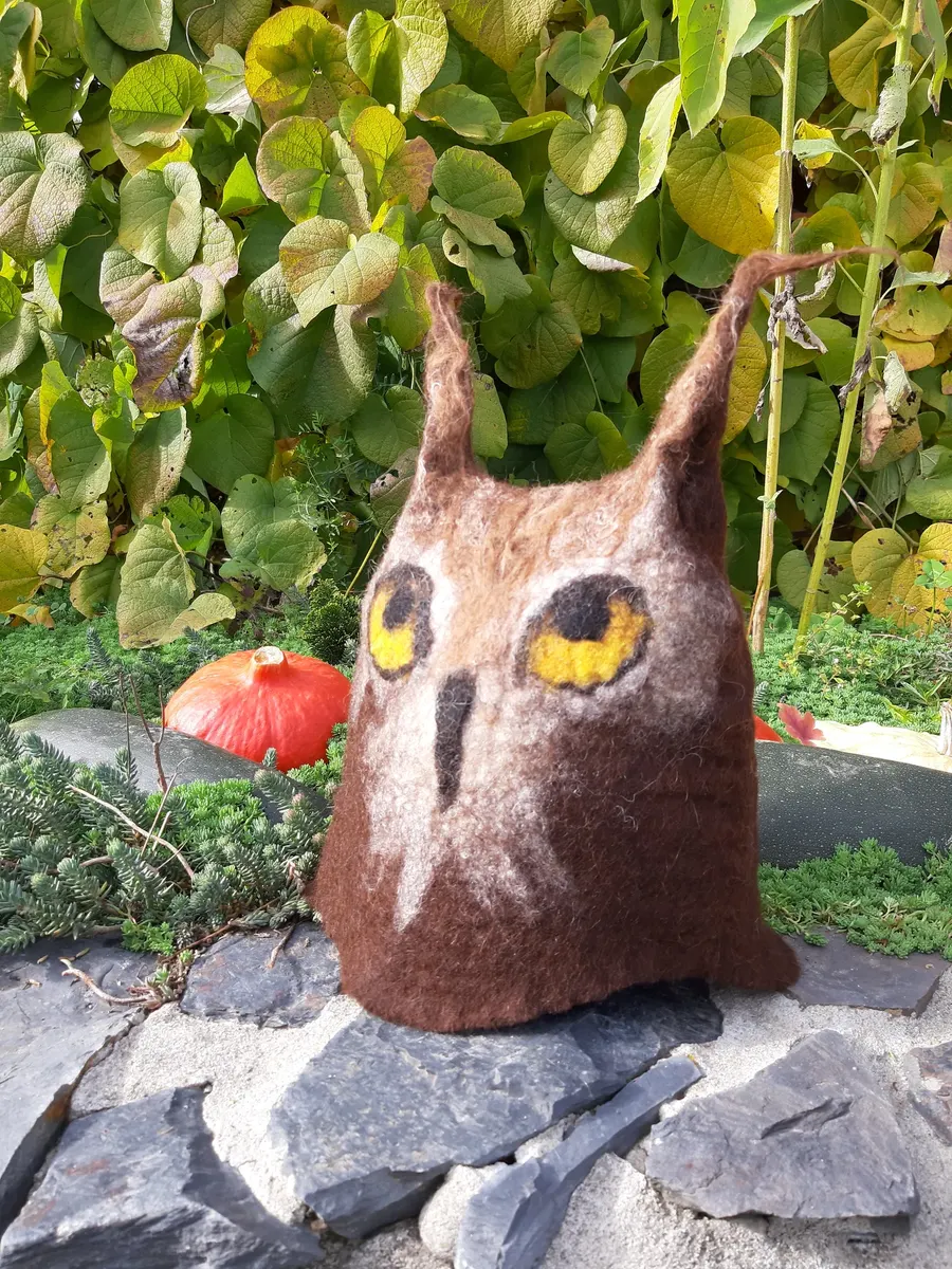 Czapka do sauny sowa (sprzedana)