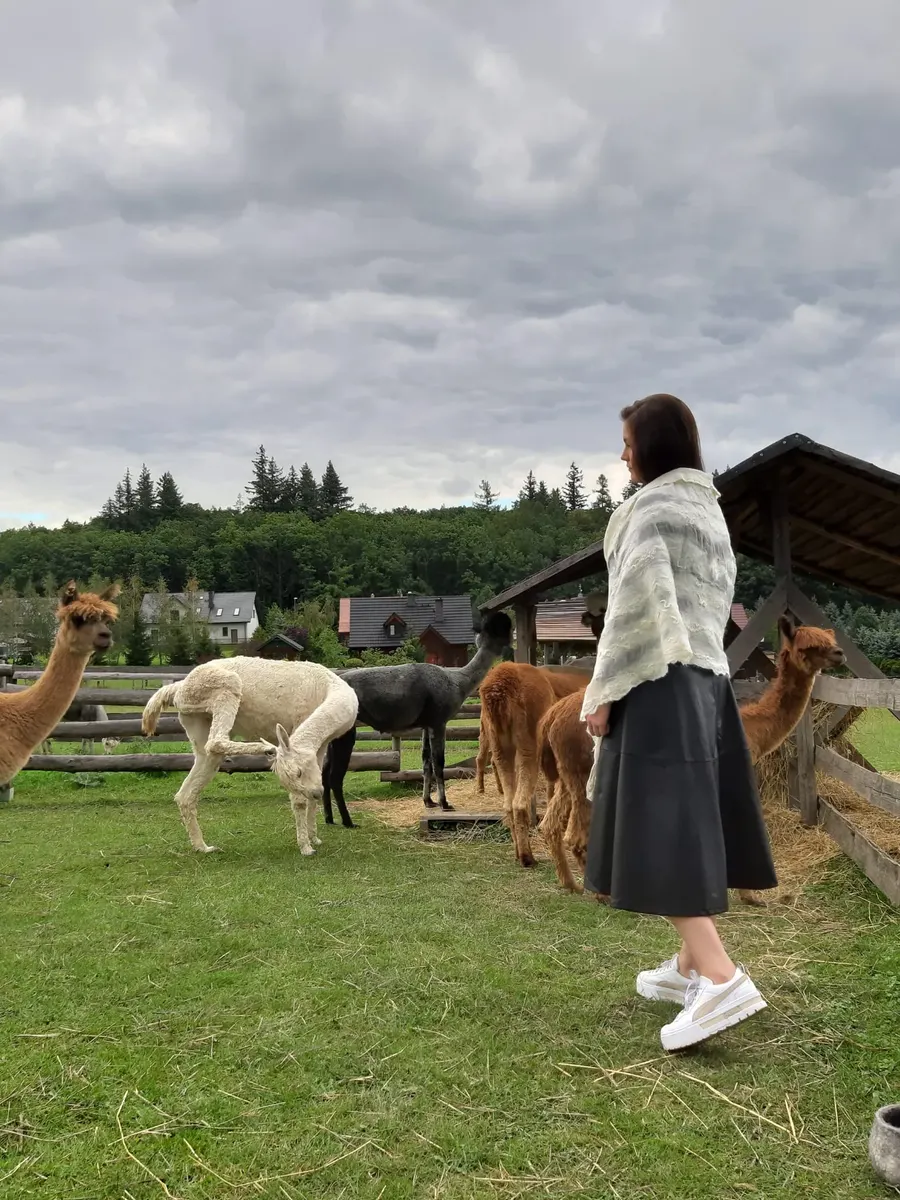 Szal filcowany na jedwabiu sprzedany